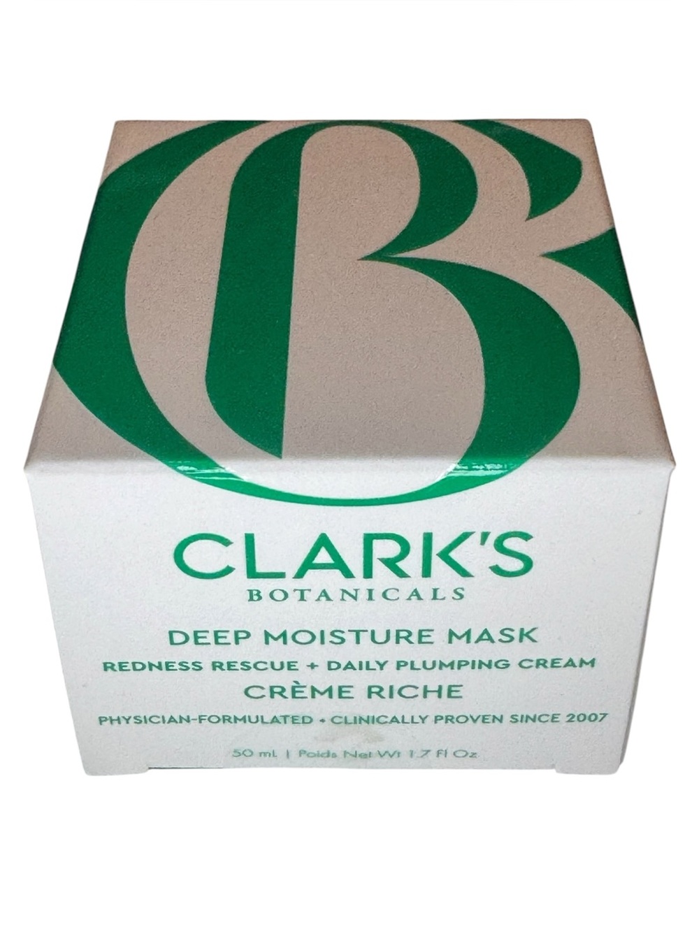 Clark botanicals Deep Moisture Mask Redness Rescue Daily Plumping 1.7 fl Oz
